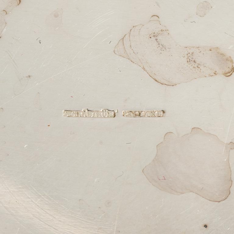 Karotter, ett par samt formar, ett par, nysilver, CG Råström.