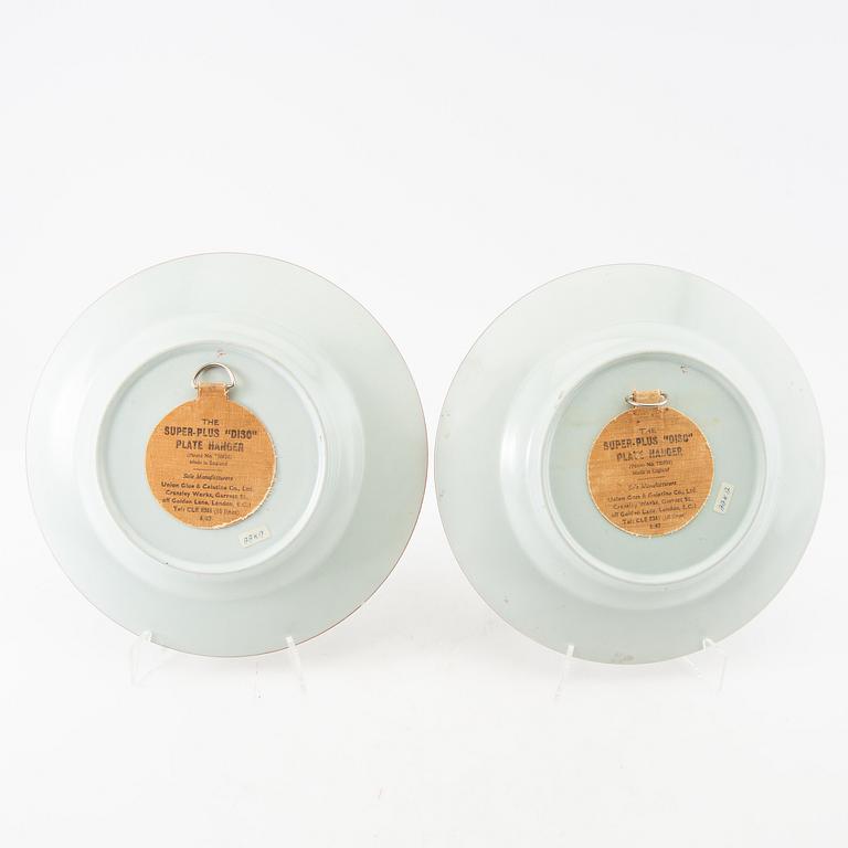 Plates 4+3 pcs China 20th century porcelain.