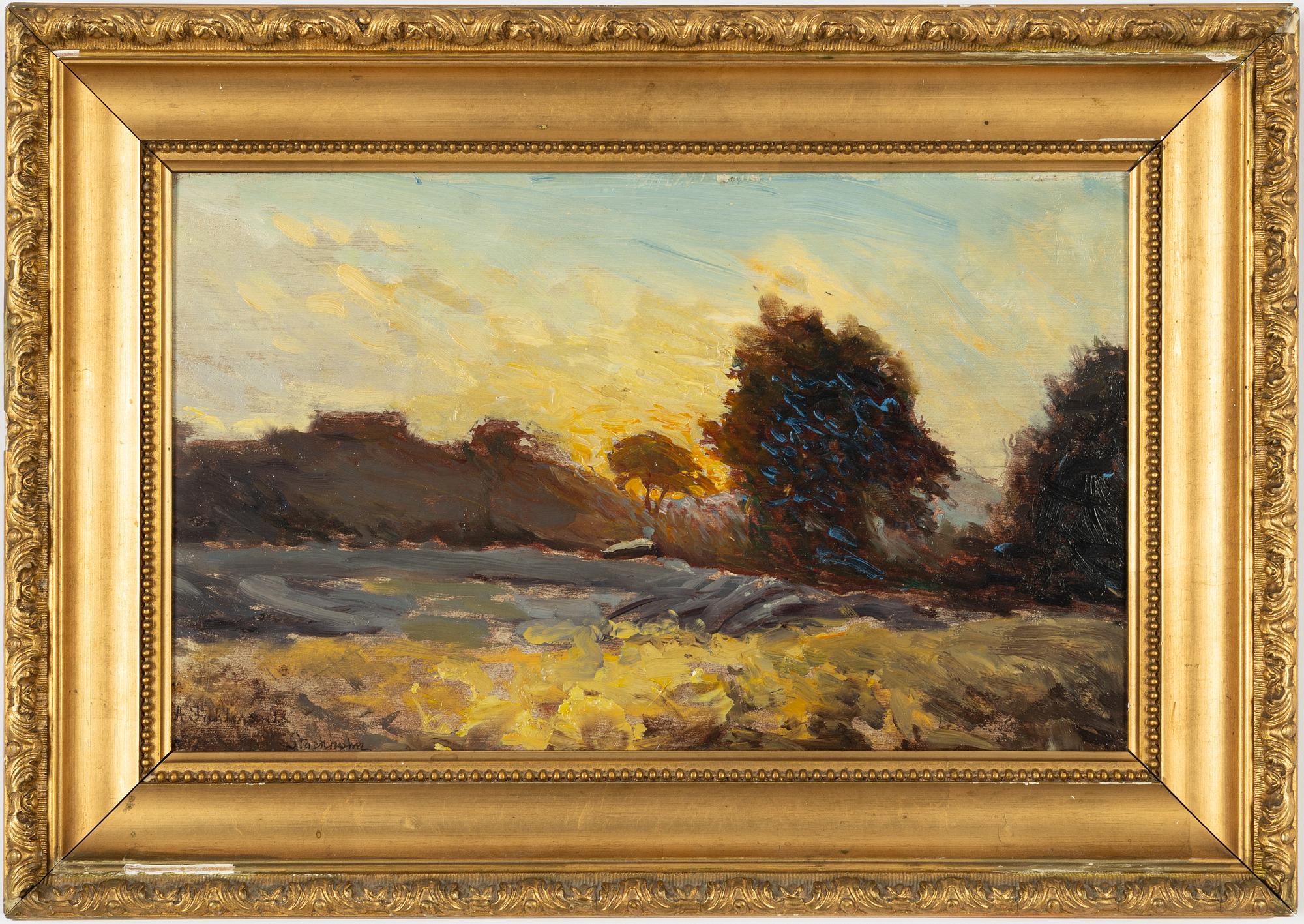 Axel Fahlcrantz, "Sommarafton vid Vanadisvägen, Stockholm".