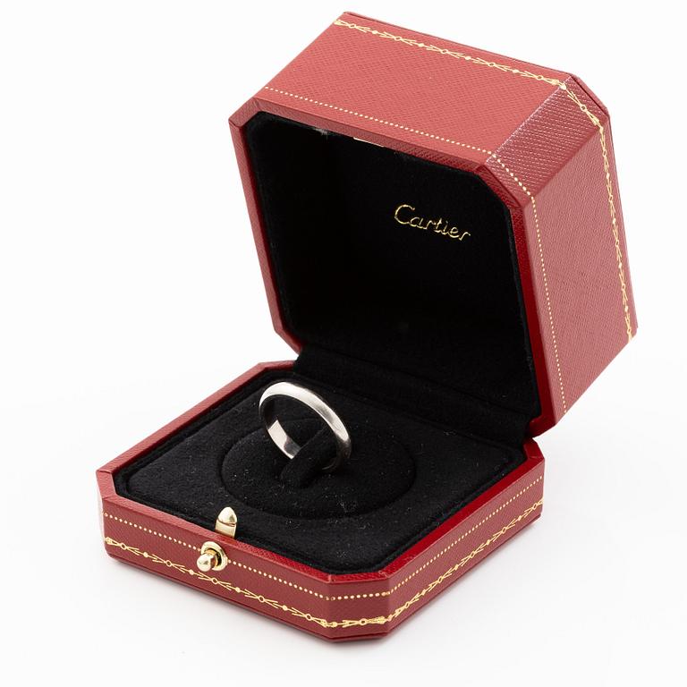 Cartier, ring, wedding band, platinum.