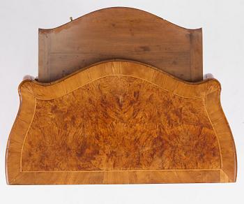 A burr alder parquetry rococo commode, Mälardalen, Sweden, later part 18th century.