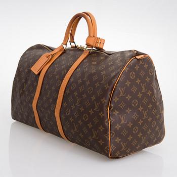LOUIS VUITTON Monogram Keepall 55 Bag.