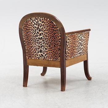 A mahogany armchair, early 20th Century.