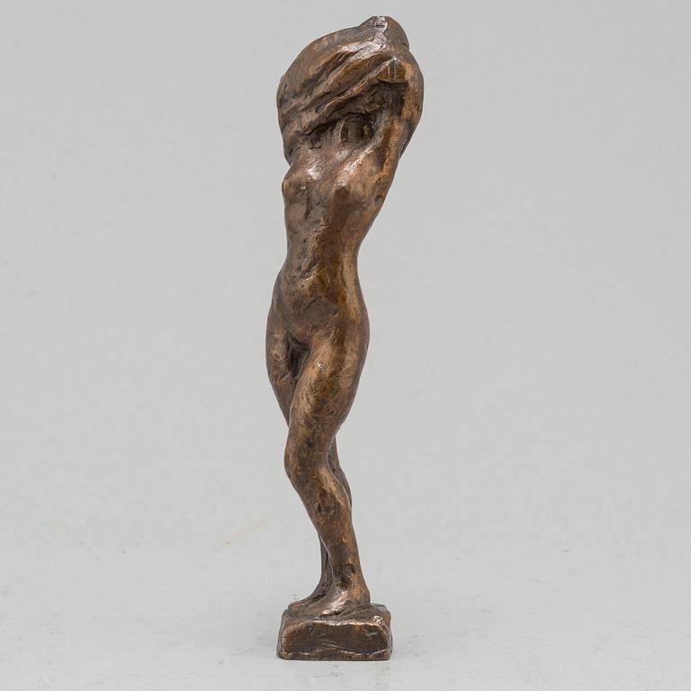 HELGE HÖGBOM, sculpture, bronze, brown patina, signed Högbom.
