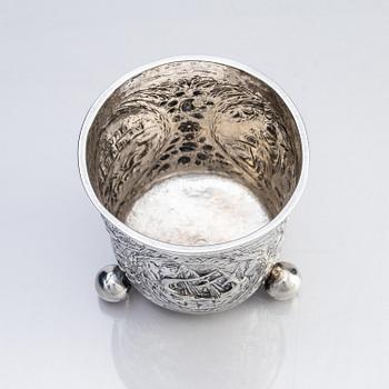 A Danish 17th/18th century silver beaker.