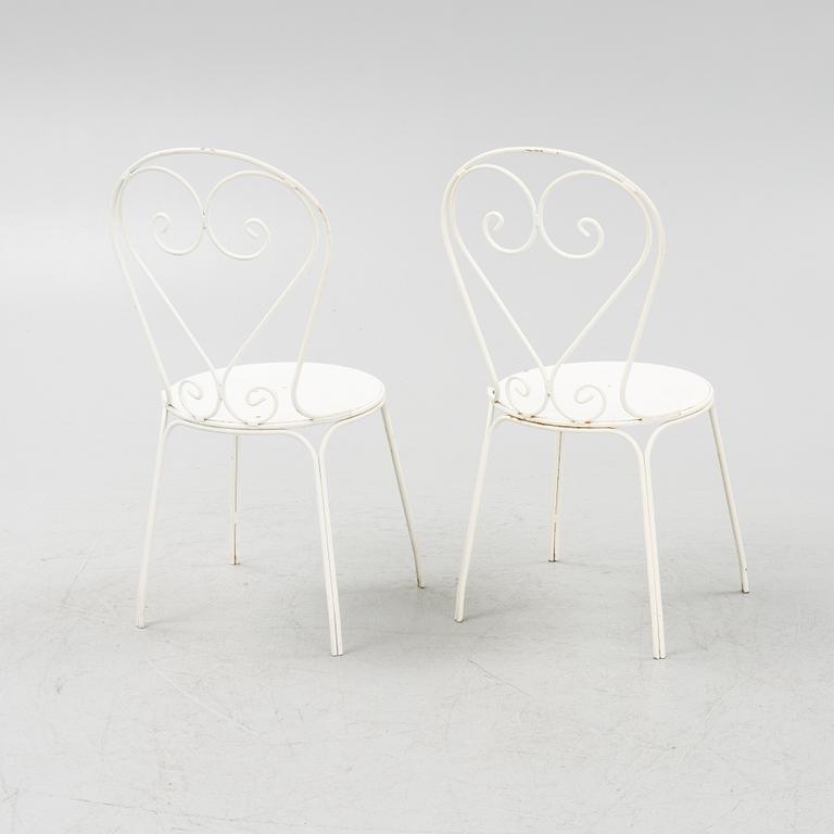 Trädgårdsstolar, 8 st, Byarums bruk, 1900-talets senare del.