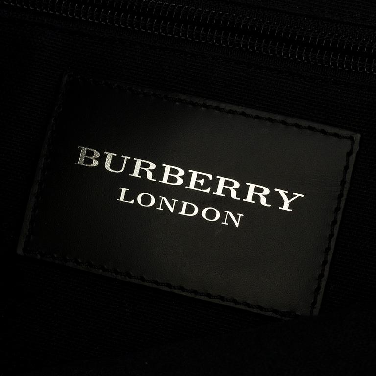 A Burberry handbag.