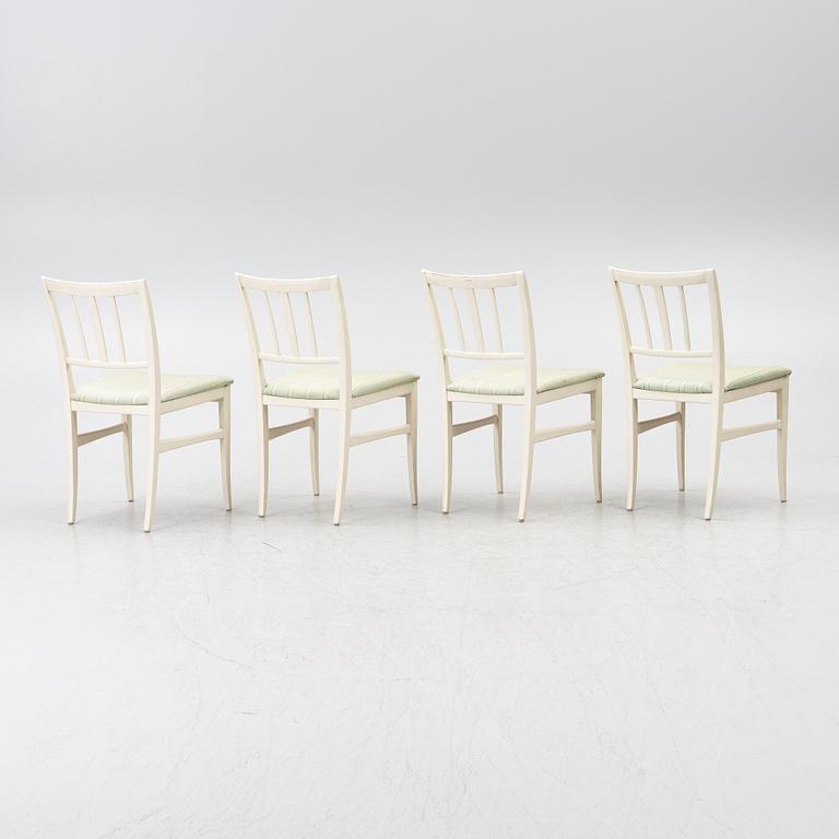 Carl Malmsten, chairs, 4 pcs, "Talavid", Waggeryds Möbelfabrik AB, second half of the 20th century.