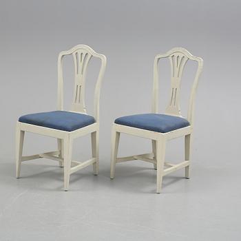 STOLAR, ett par, gustavianska, 1700-talets slut.