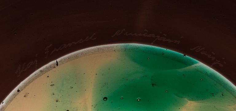 KAJ FRANCK, RENGASLAUTANEN. Sign. Kaj Franck Nuutajärvi Notsjö. 1960-luvun loppu.