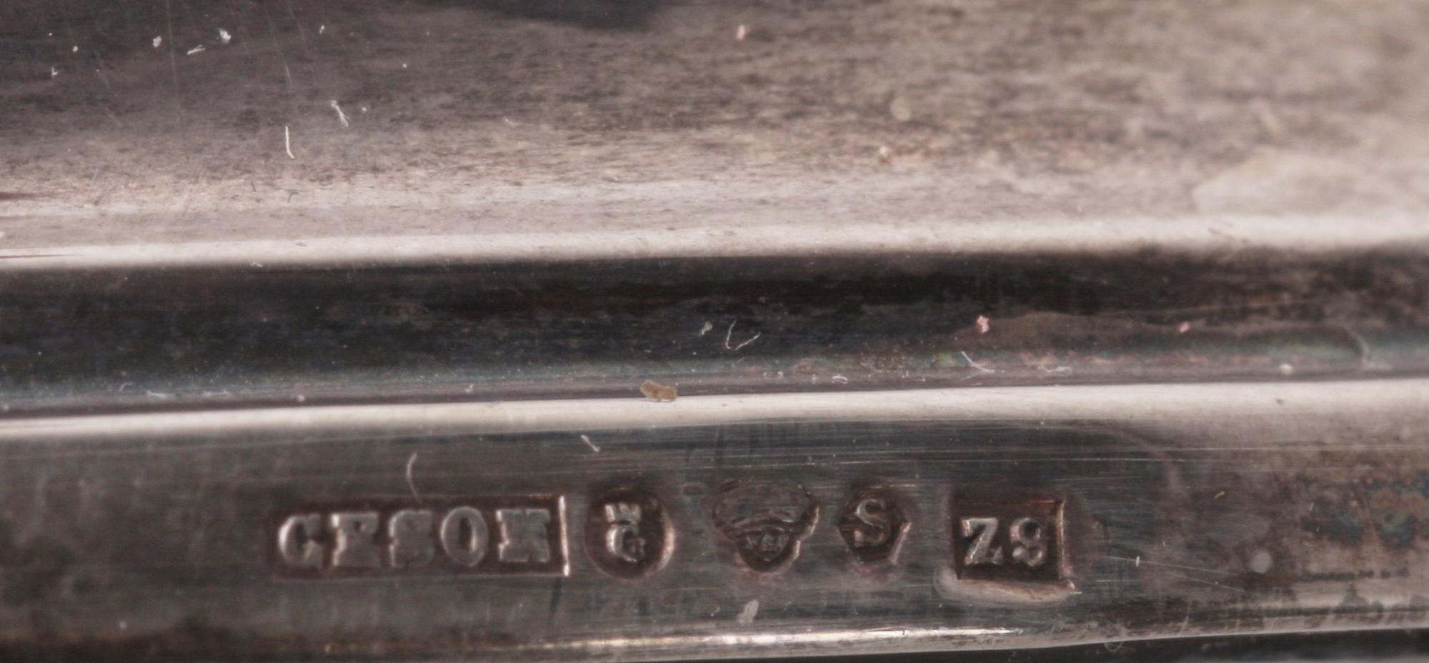 LJUSSTAKAR, 2+1 st, silver, CESON 1974-78.