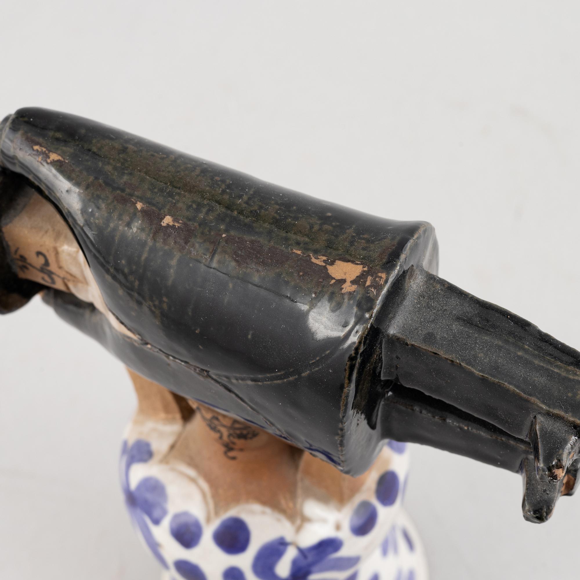 Lisa Larson, figurin, stengods, "Samhällsdebatten", Gustavsberg.