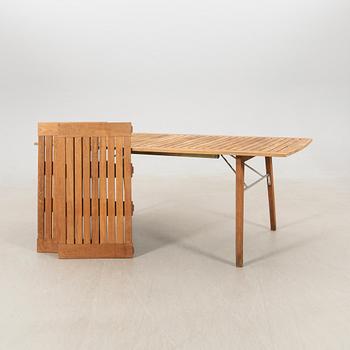 Jakob Berg trädgårdsmöbel 7 dlr "Ballare" för Fritz Hansen Danmark sent 1900-tal.
