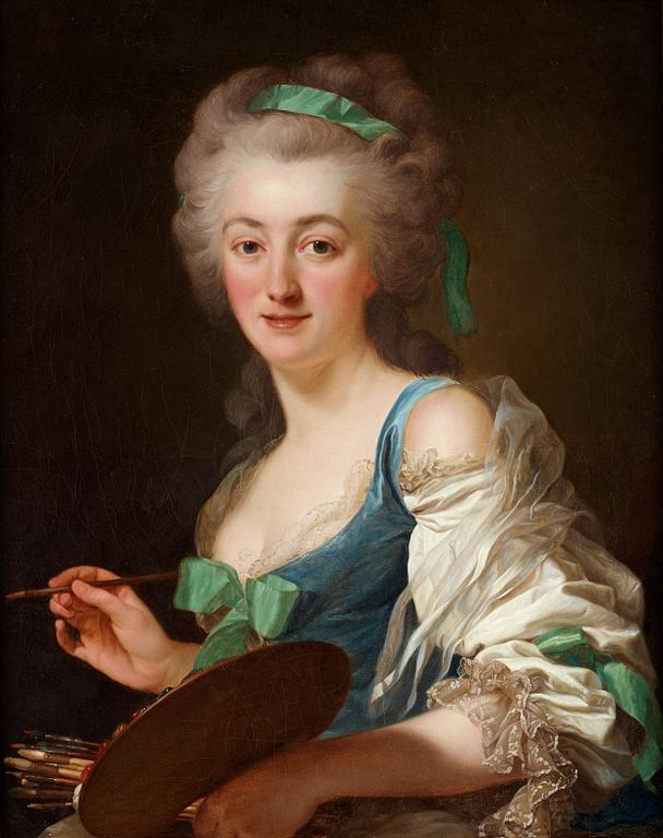 Alexander Roslin, "Anne Vallayer-Coster" (1744-1818).