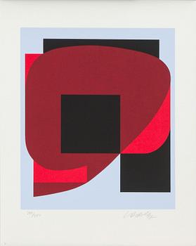 VICTOR VASARELY, 7 serigrafier i mapp, signerade och numrerade.