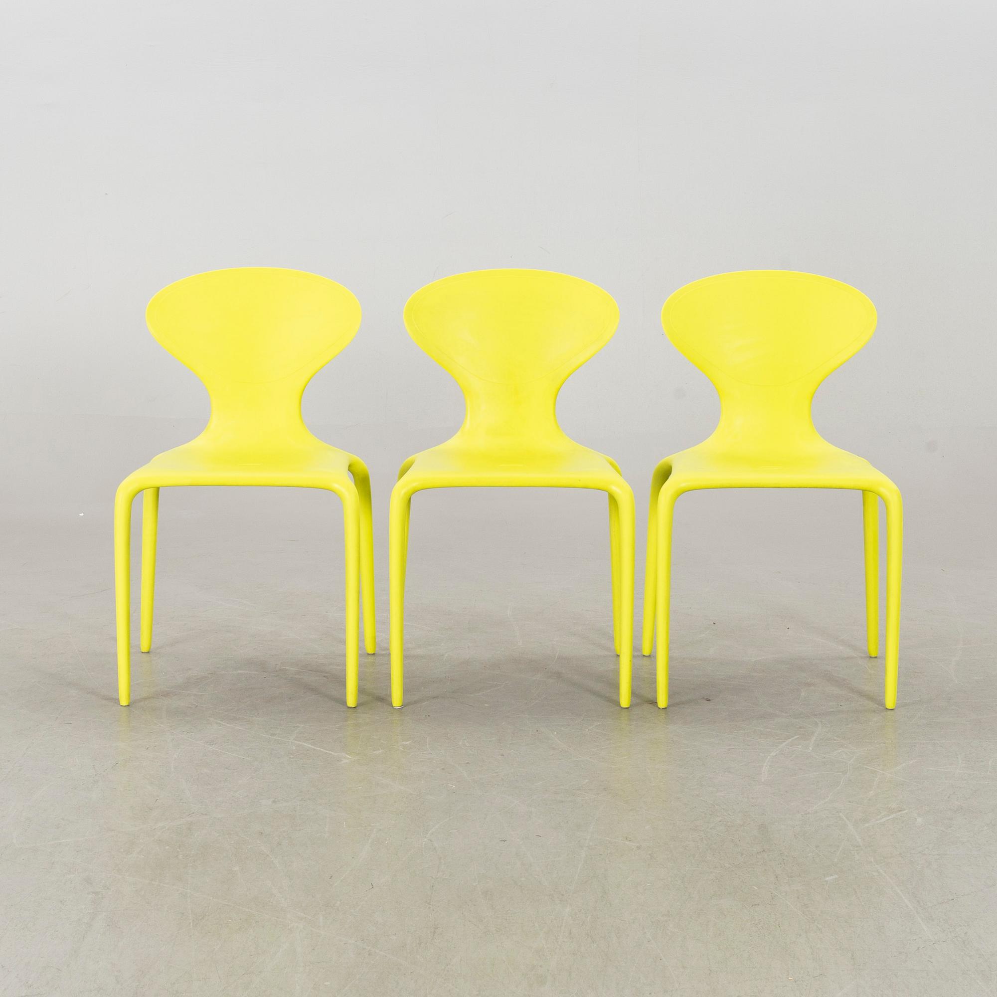 3 "SUPERNATURAL" CHAIRS BY ROSS LOVEGROVE, Moroso, Italy.