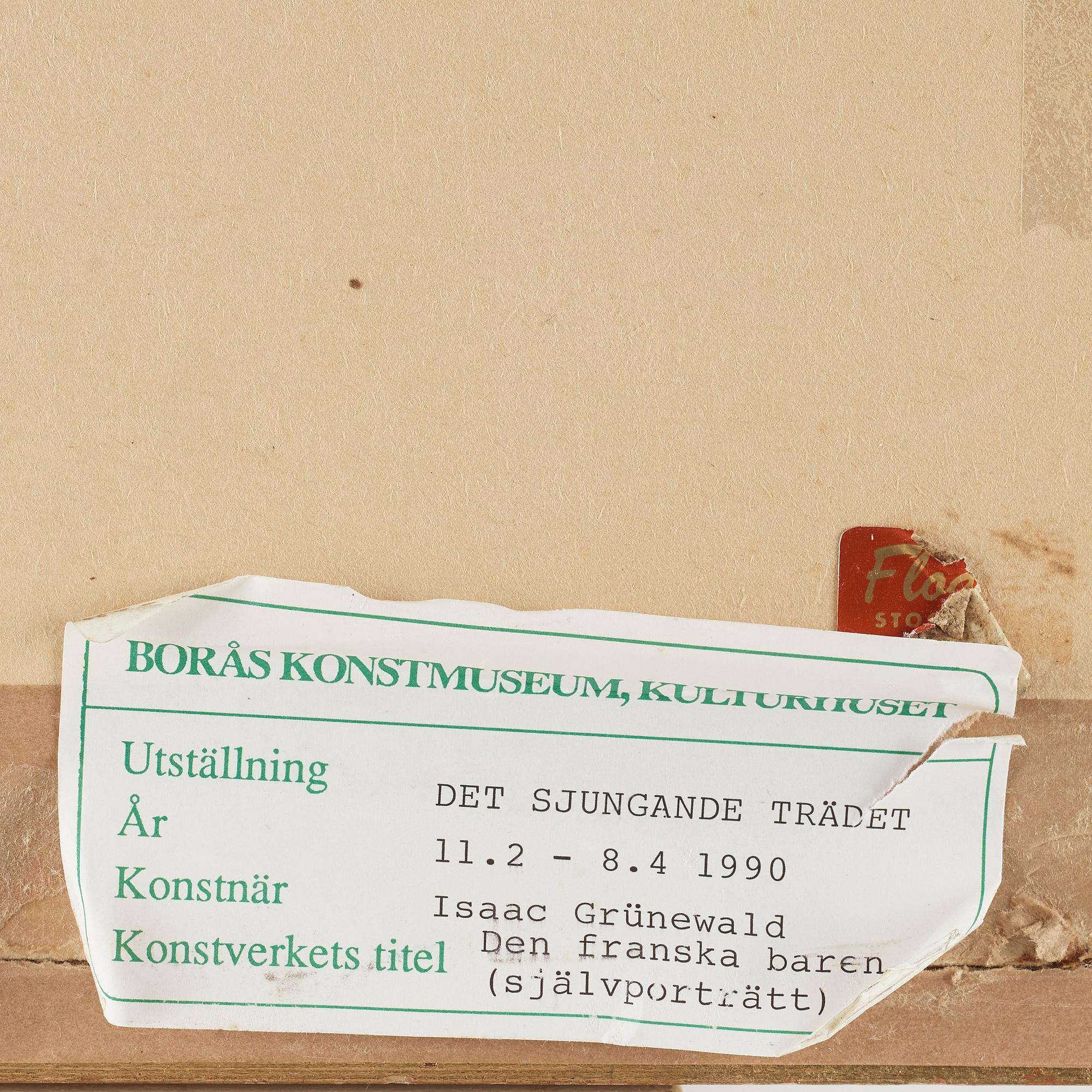 Isaac Grünewald, "Den franska baren (självporträtt)".