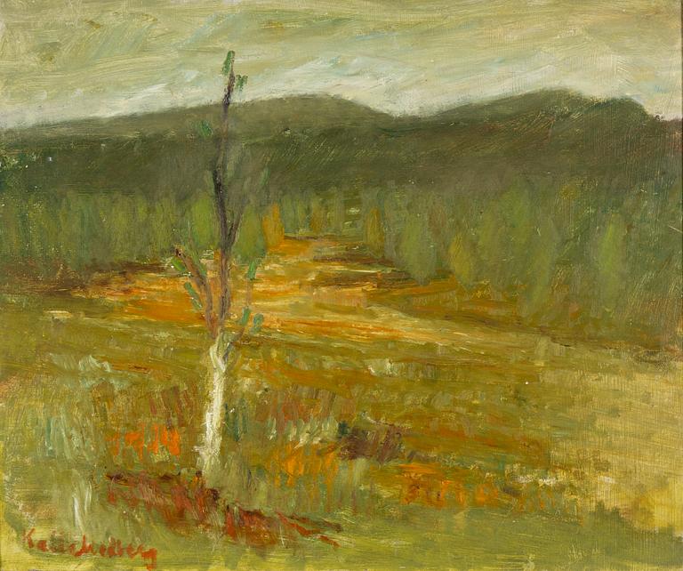 Kalle Hedberg, oil on panel, signed.