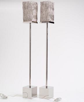 William Brand & Annet van Egmond, a pair of 'Broom' floor lamps by Brand van Egmond, post 2001.