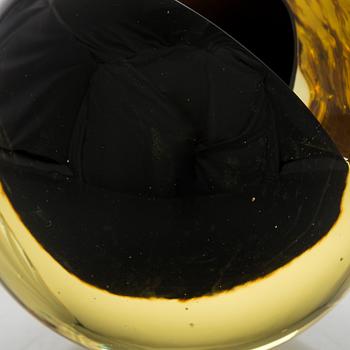 Nanny Still, skulptur, "Melon" signerad Nanny Still Riihimäen Lasi Oy.