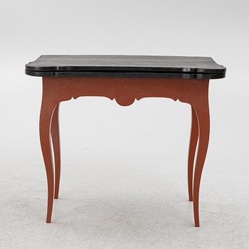 A Swedish rococo games table, later part 18th century.