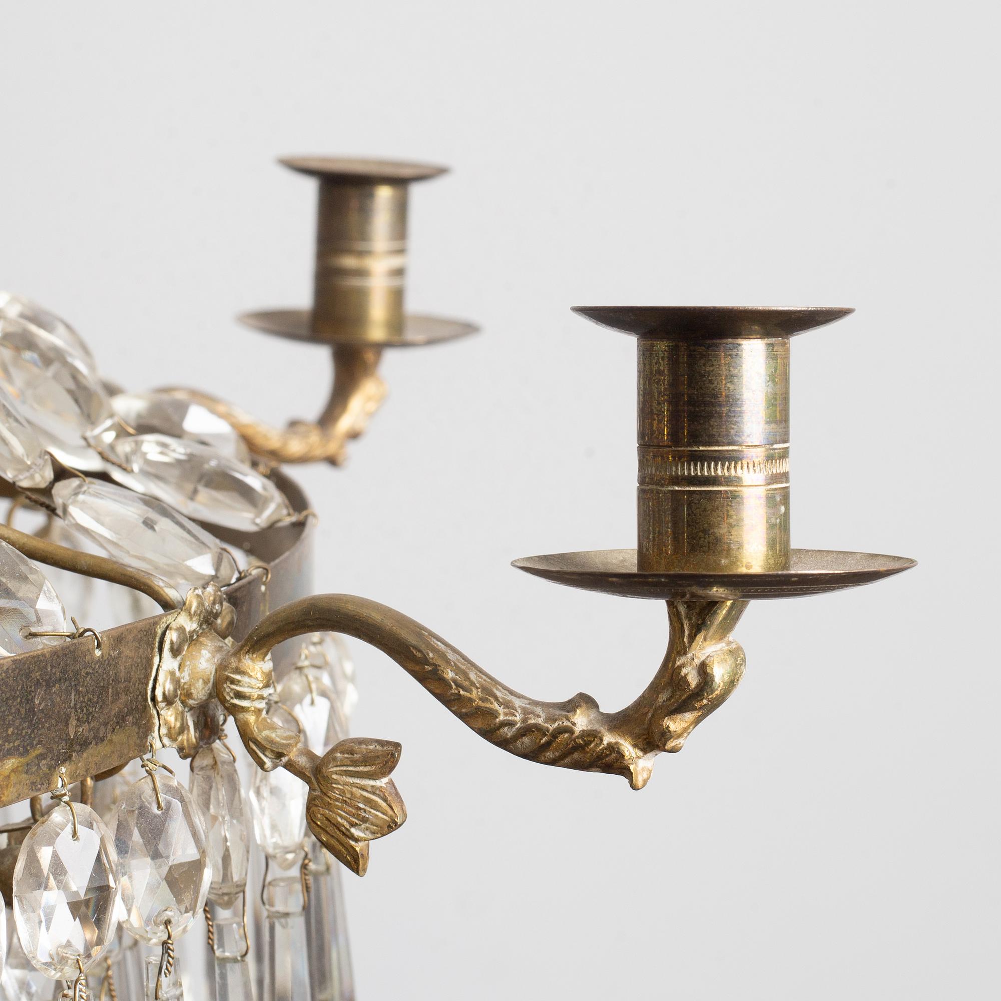 Chandelier, circa 1900, Gustavian style.