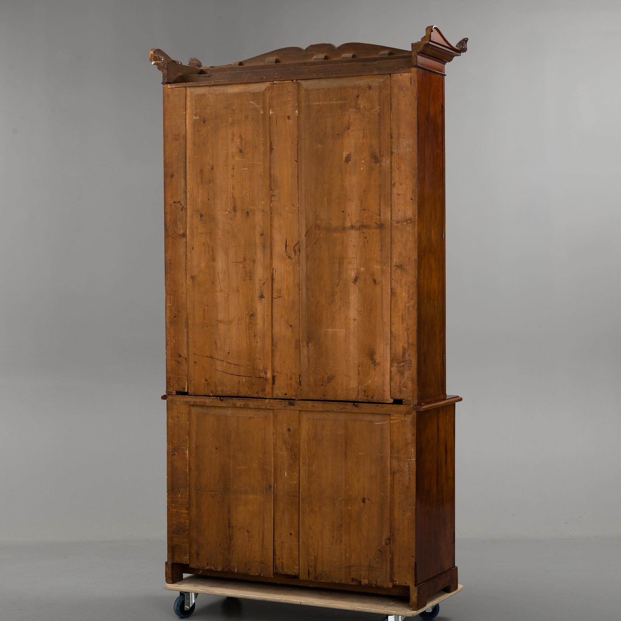 A SWEDISH BOOKCASE, first half of the 19th century.