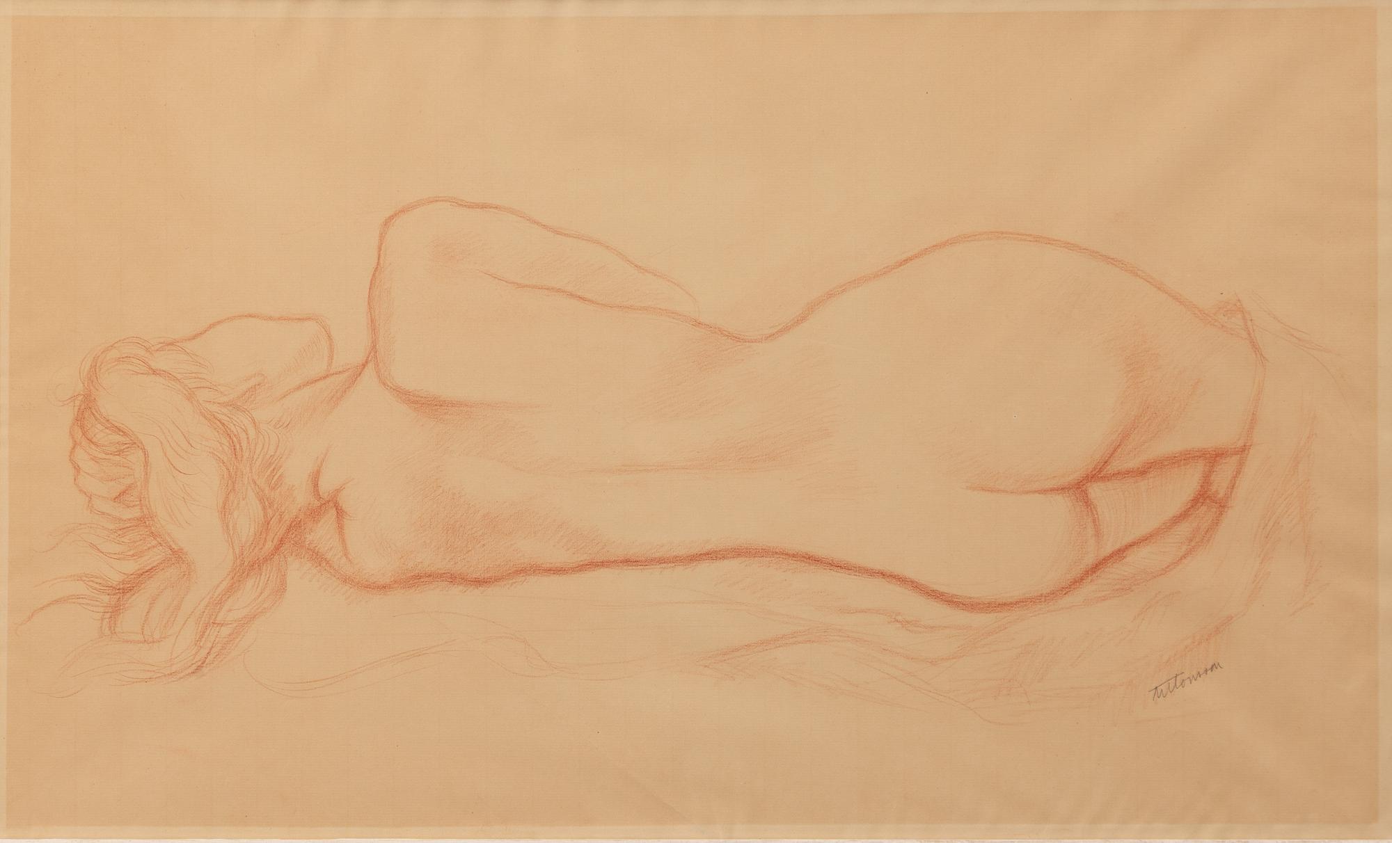 Oscar Antonsson, Study of a model.