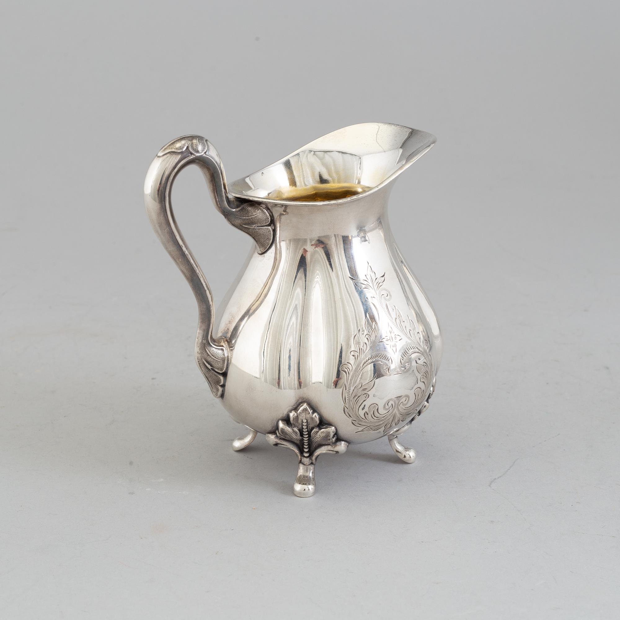 KAFFESERVIS, 3 delar , silver. GAB, Stockholm, 1937.