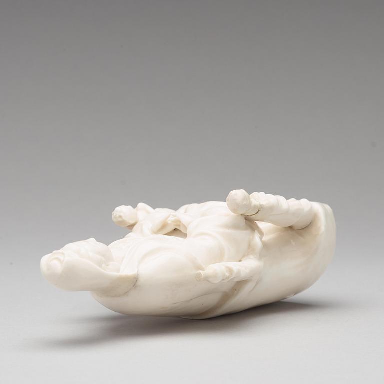 GUANYIN, blanc de chine. Qingdynastin, 1700-tal.