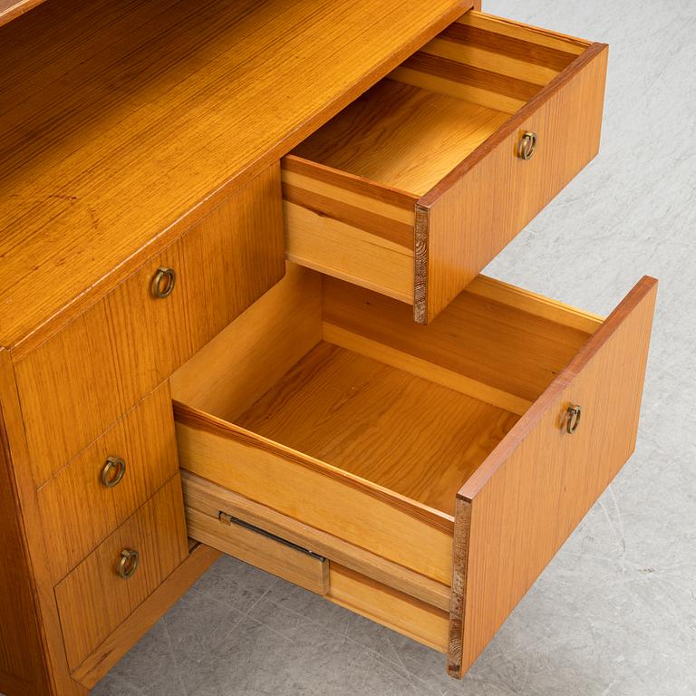 A pair of elm wood book cases attributed to Peter Bramberg, mid 20th Century.