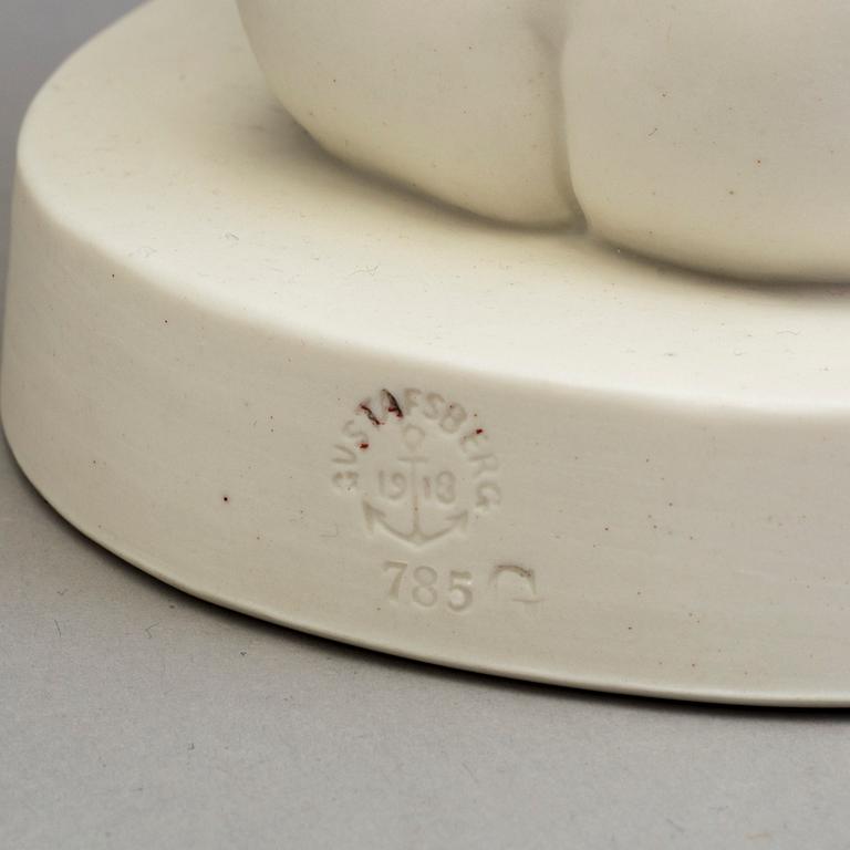 TWO PARIAN FIGURES, Gustafsberg 1900 and 1910.