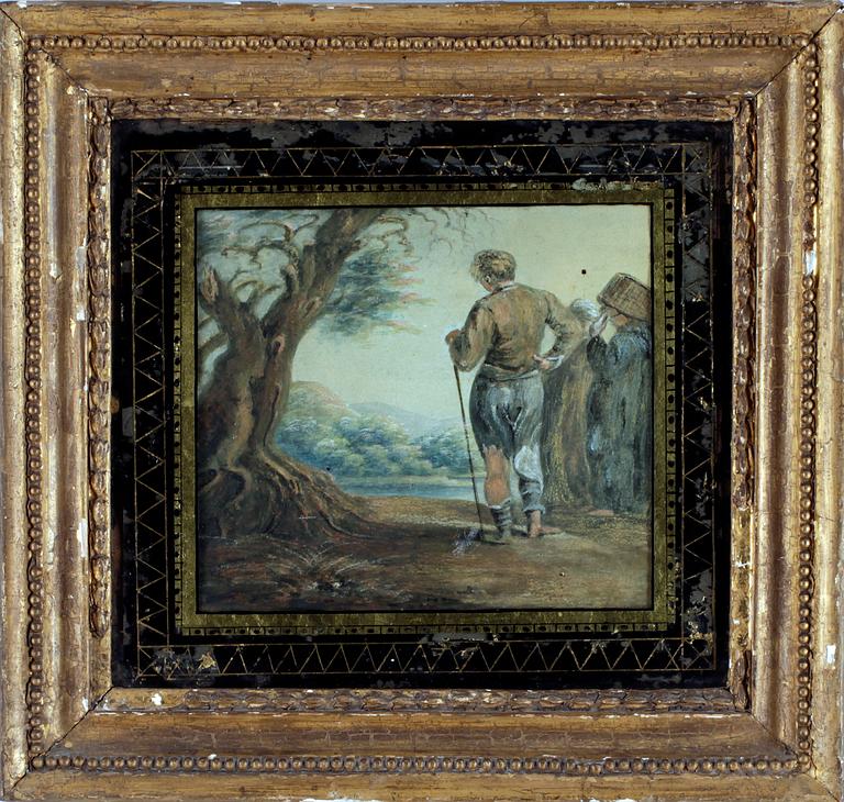 OKÄND KONSTNÄR, akvarell, 1700/1800-tal.
