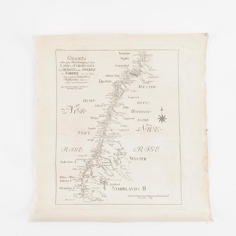 PARTI GRAFIK, ca 7 st, mest specialtryck ur Kungl Vetenskapsakademiens handlingar, bla efter Akrel, 1770-80-tal.