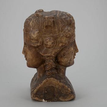 STATY, Janushuvud, marmor, möjligen från antiken.