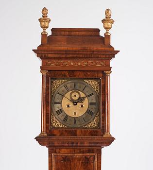 A George I walnut longcase clock by Markwick, London (father and son James M., active 1666-1730).