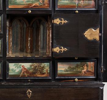 A Baroque second half 17th century with paintings in the manner of Frans Franken II.