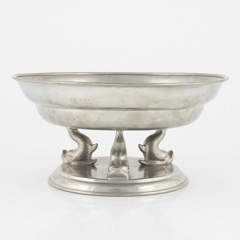 Firma Svenskt Tenn, a pewter bowl, Stockholm 1930.