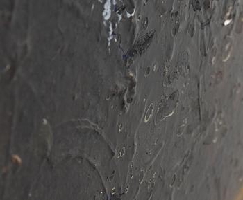 Max Mikael Book, mixed media on canvas, signed MM Book and dated 1997 verso.