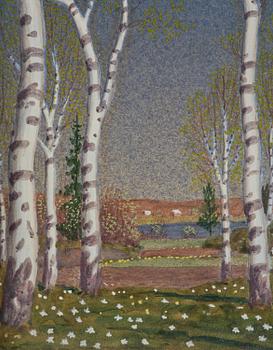 Oskar Bergman, Birch Trees.
