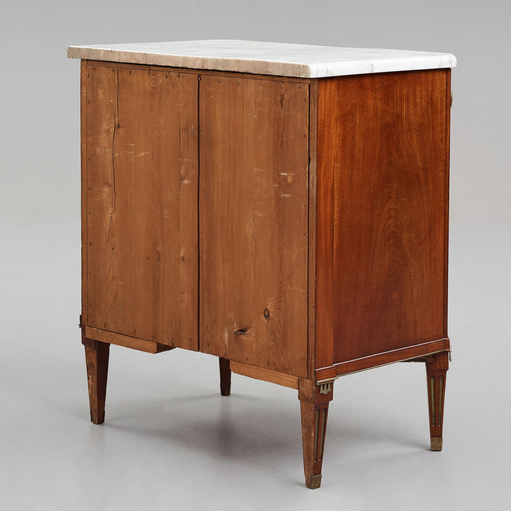 A late Gustavian commode by Anders Scherling 1785 (master in Stockholm 1771-1809).