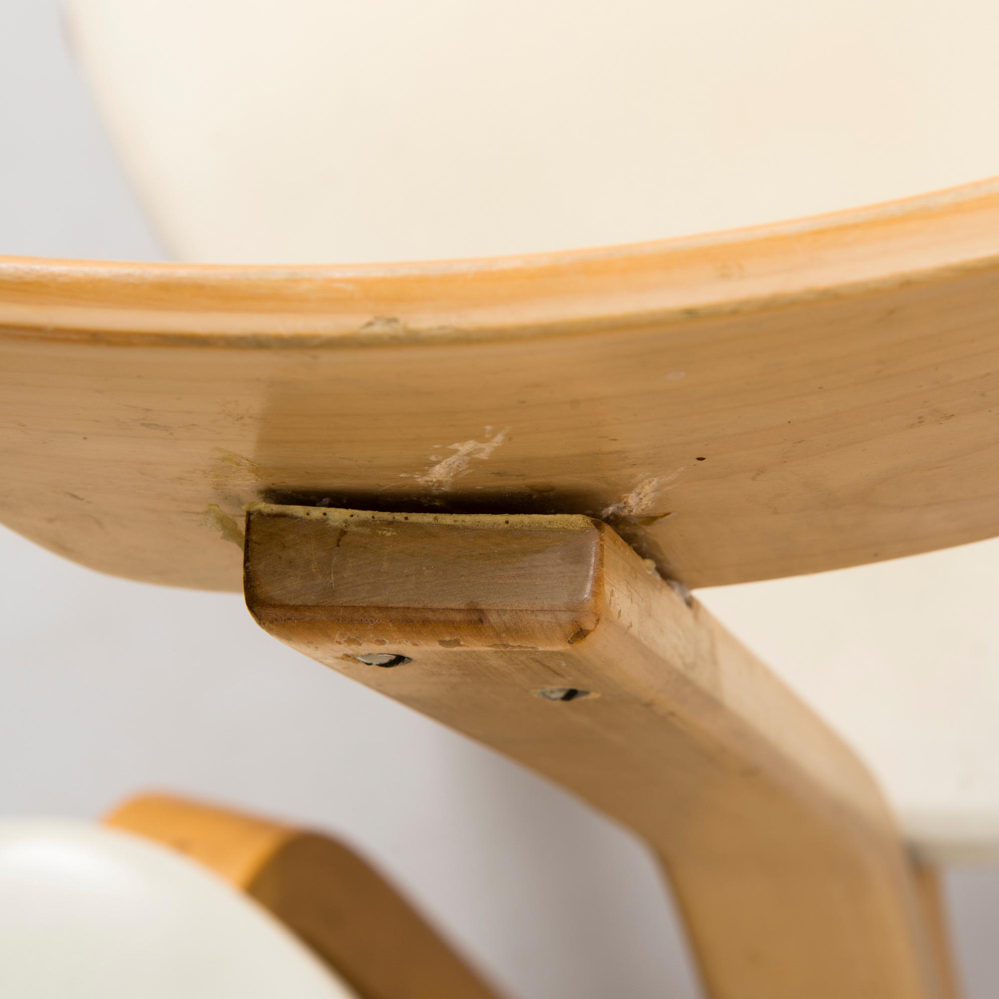 Four Alvar Aalto chairs of model 68 by Artek mid 20th-century.