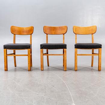 A set of eight Danish 1940/50s chairs.