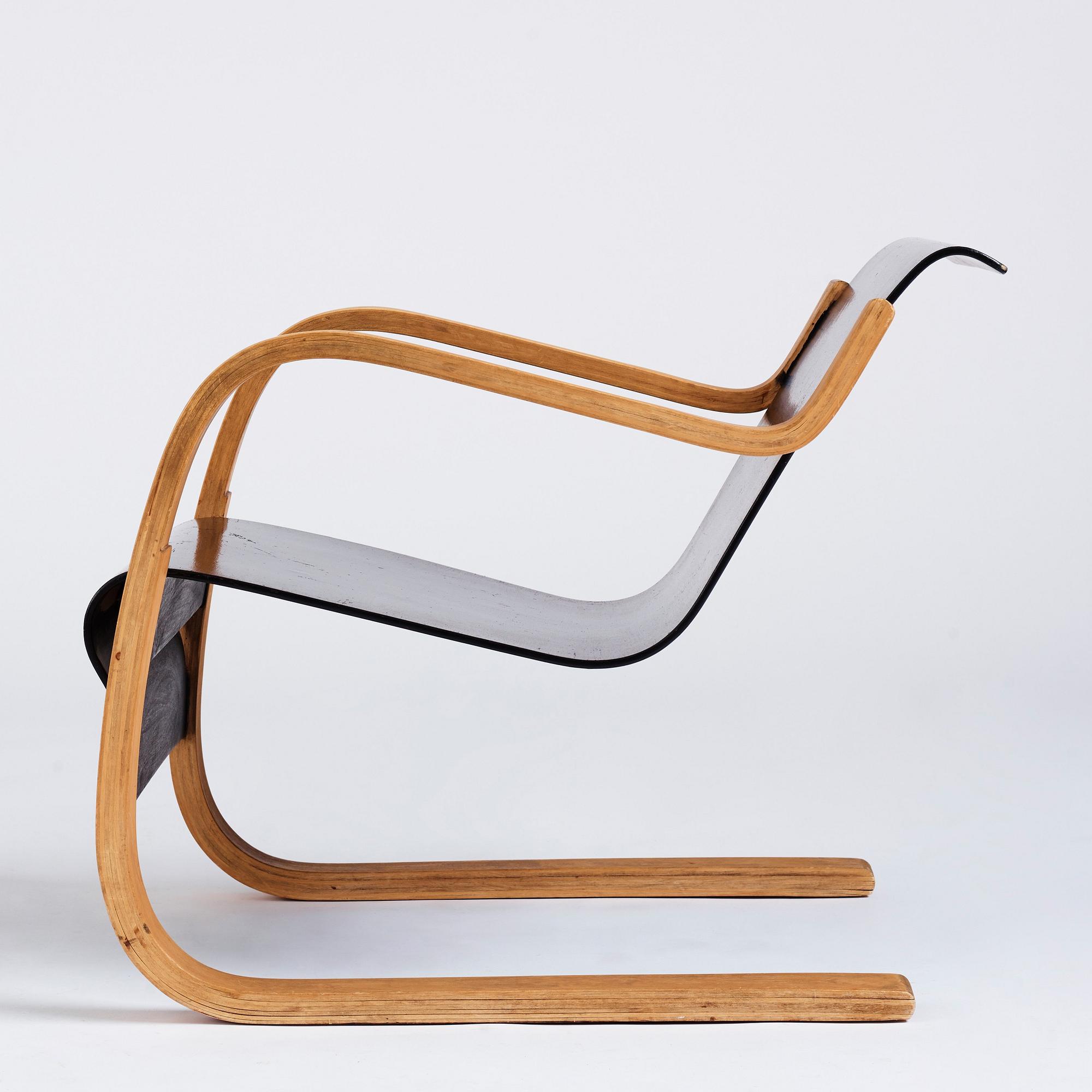 Alvar Aalto, a 'model 31' armchair, produced by O.y Huonekalu-ja Rakennustyötehdas, Finland or Aalto Design, Swedish Artek Hedemora.