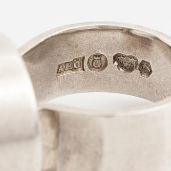 Anders Högberg, Ring, sterlingsilver med bergkristall.