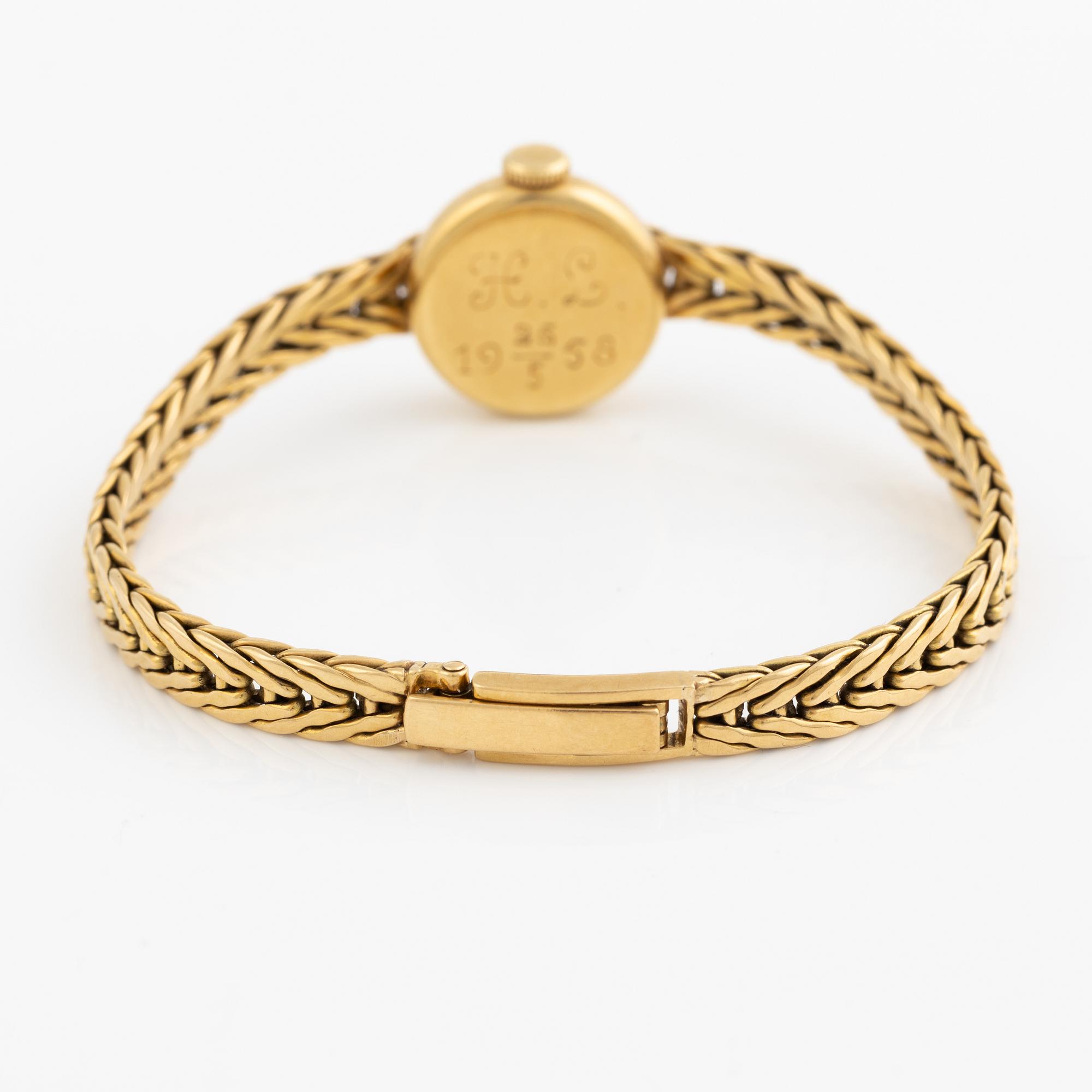 Ebel, 18K gold, wristwatch, 15.5 mm.