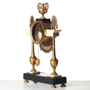 A Louis XVI circa 1790 mantel clock.