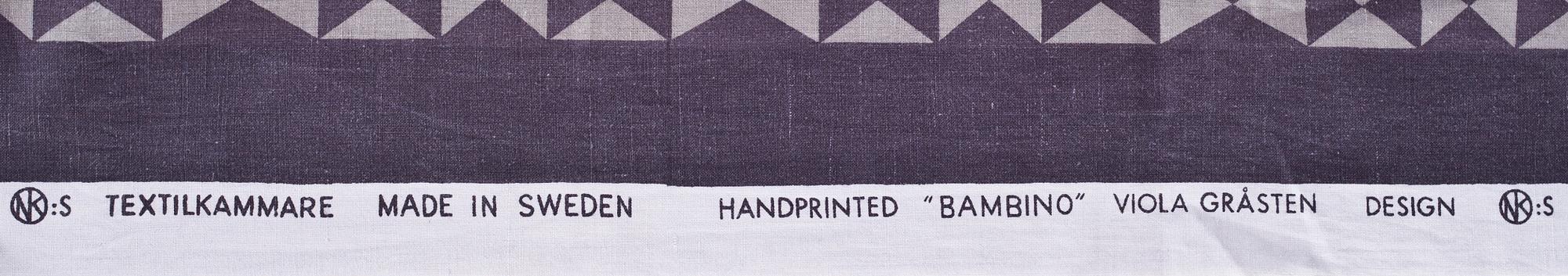 TYG, "Bambino" Viola Gråsten Tidstrand.