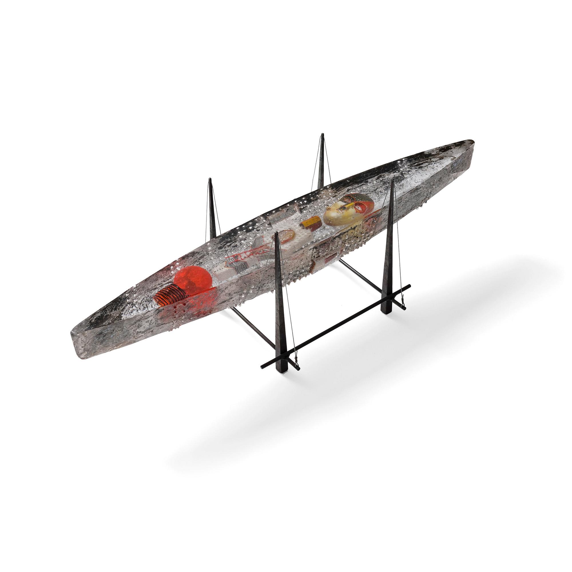 Bertil Vallien, skulptur, båt, Pilchuck, USA 2011.