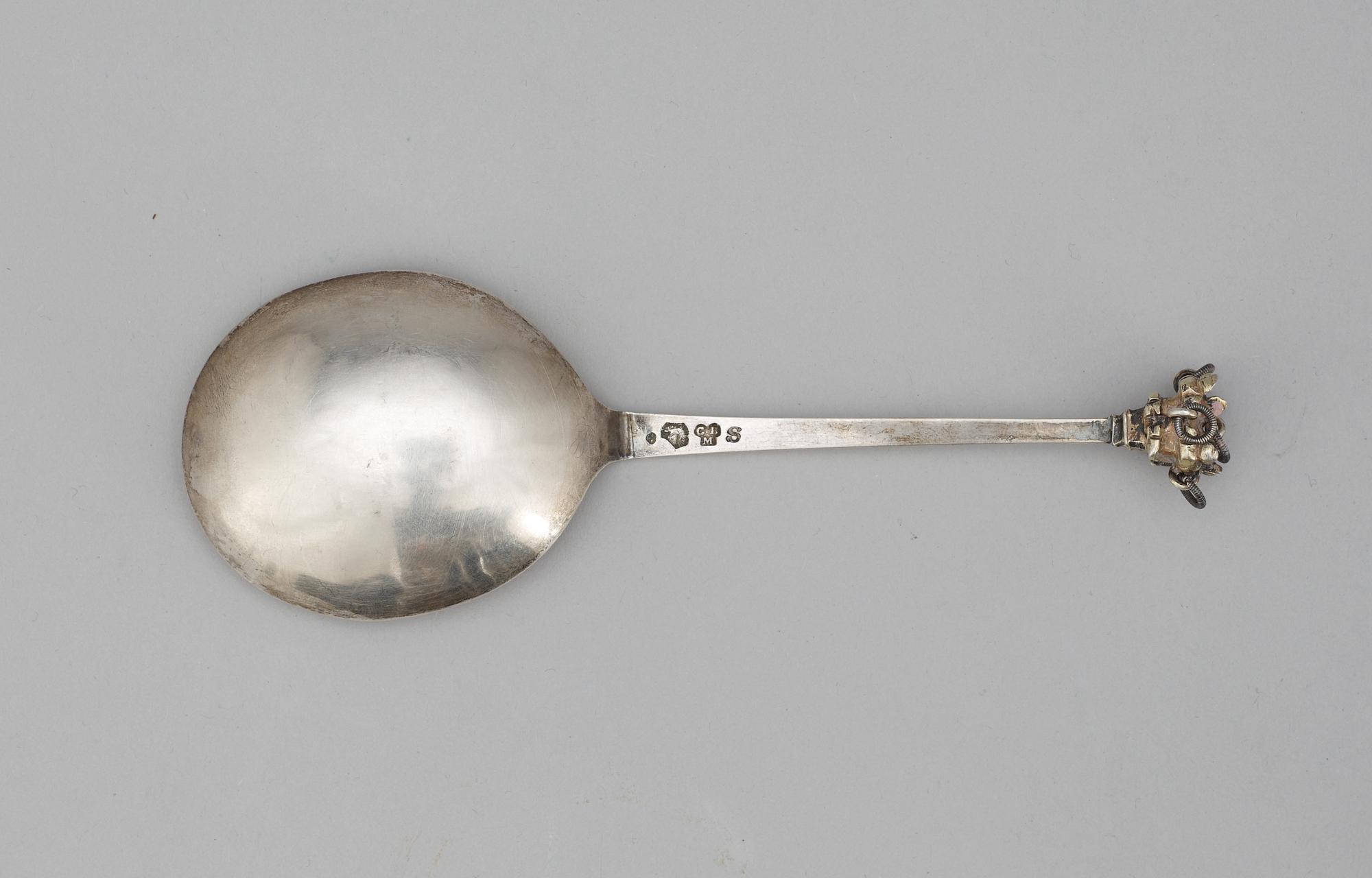SUPSKED, silver. Christoffer Bauman, Hudiksvall 1776.